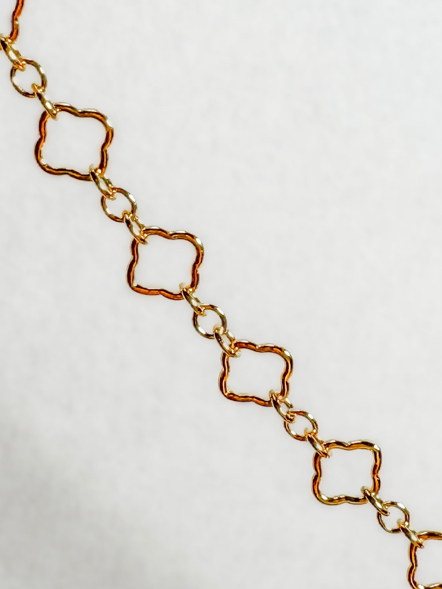 14k Gold Filled Lucky Clover Permanent Jewelry Chain