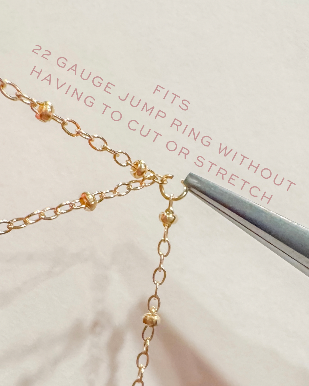 14k Gold Filled Satellite Permanent Jewelry Chain (Fits 22 gauge jump ring without cutting)