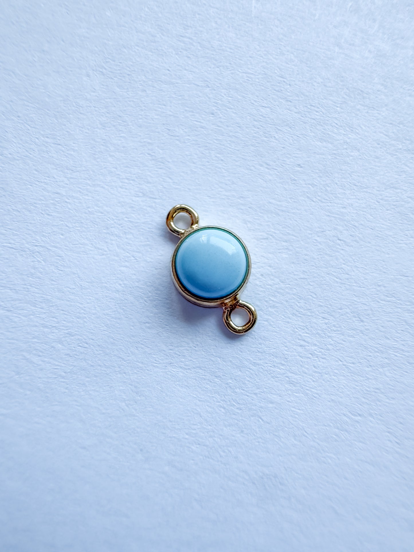 4.0mm 14k Gold Filled or .925 Sterling Silver Imitation Turquoise Permanent Jewelry Connector (set of 4)