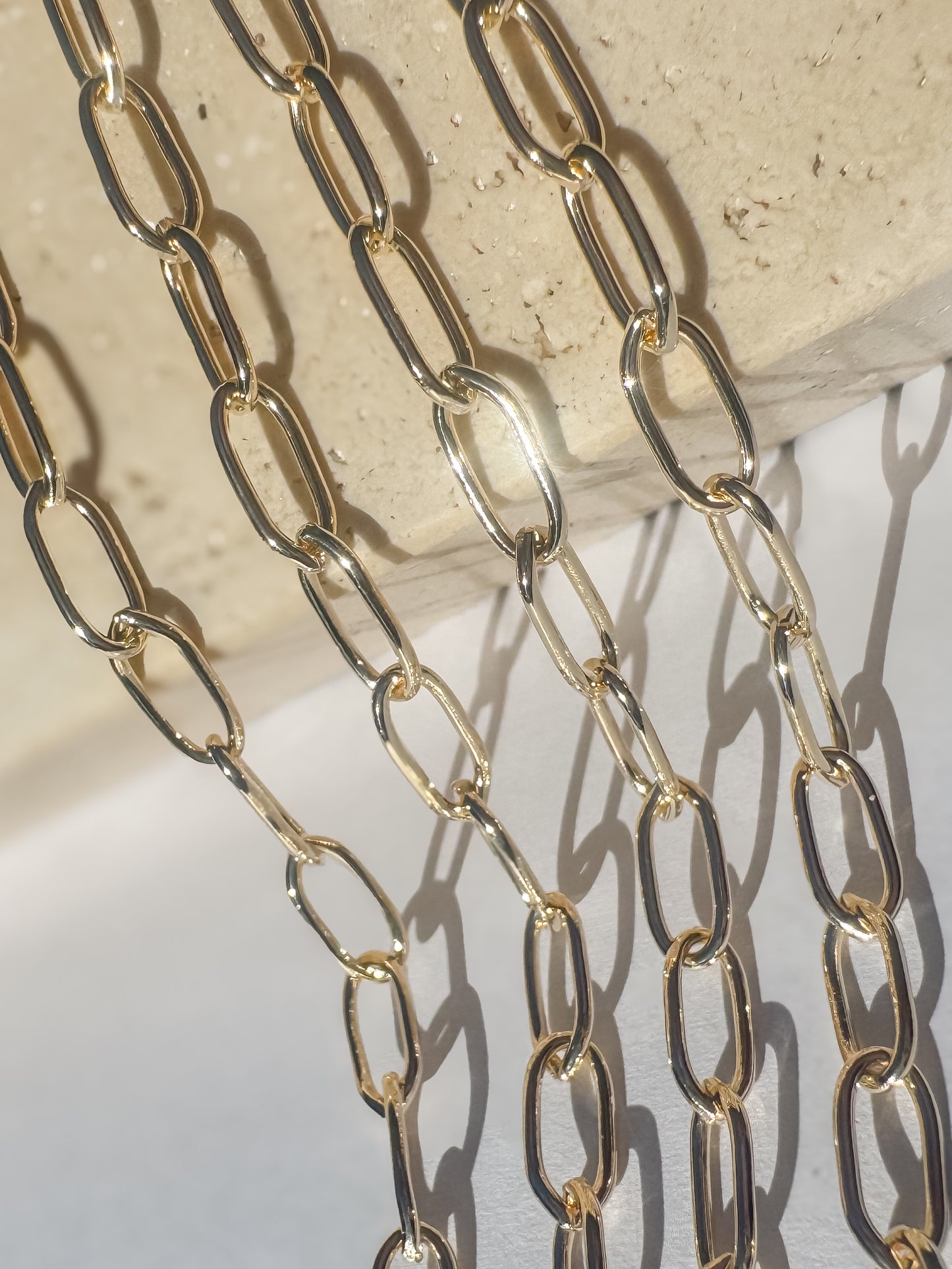XL Smooth Round Paperclip Chain