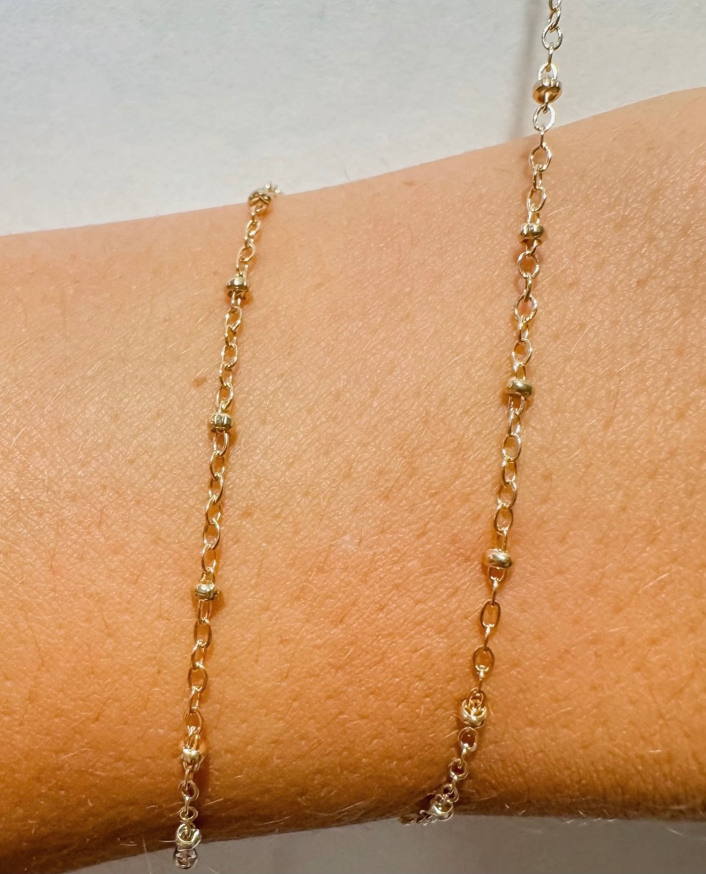 14k Gold Filled Satellite Permanent Jewelry Chain (Fits 22 gauge jump ring without cutting)