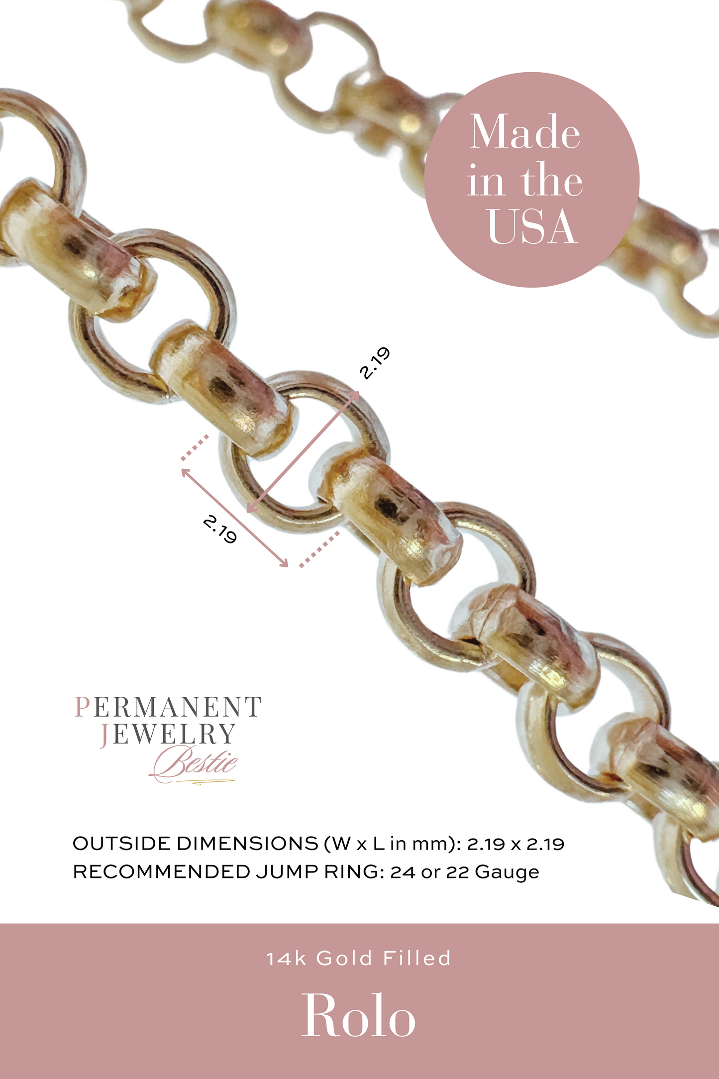 Rolo Permanent Jewelry Chain