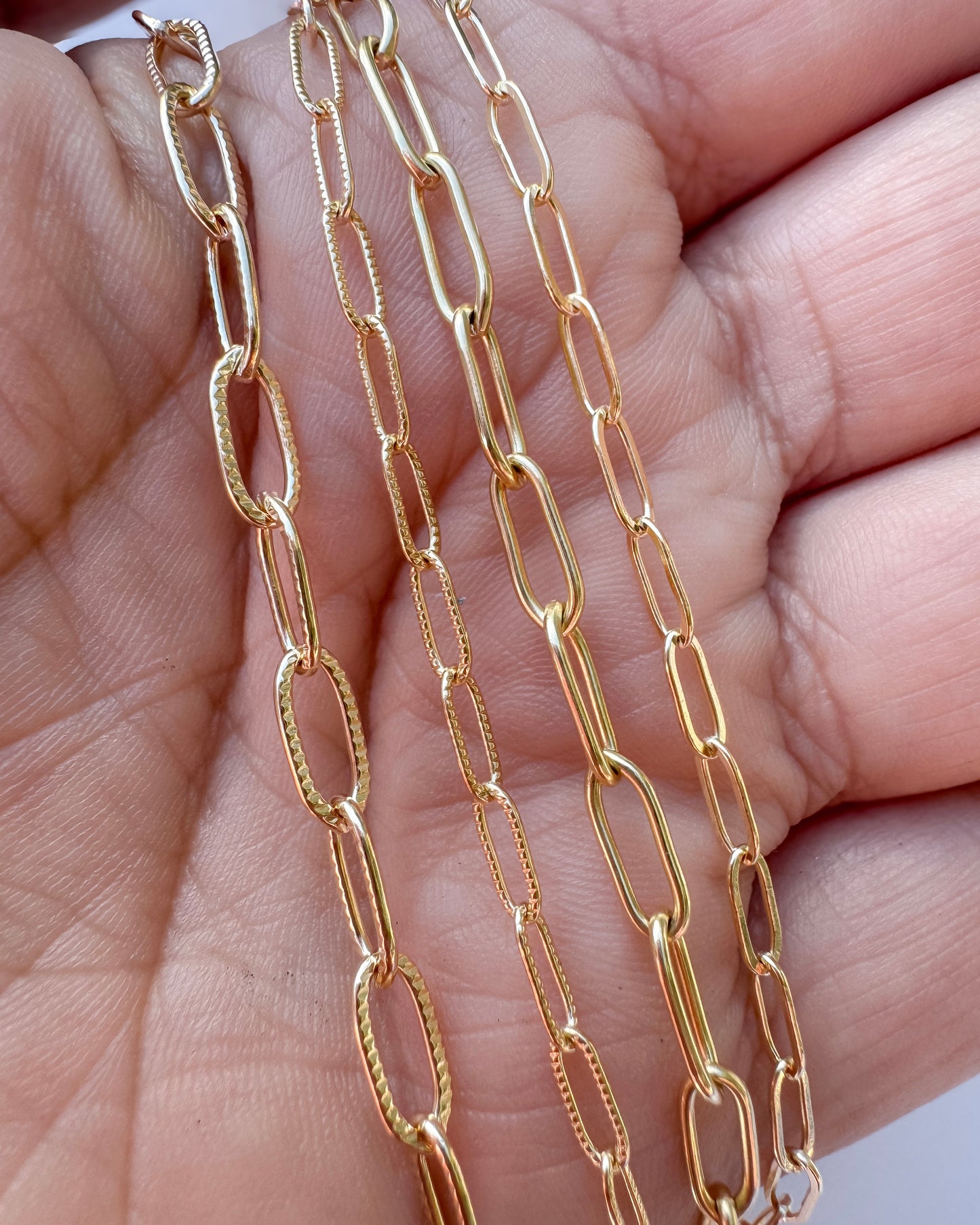 XL Smooth Paperclip Chain