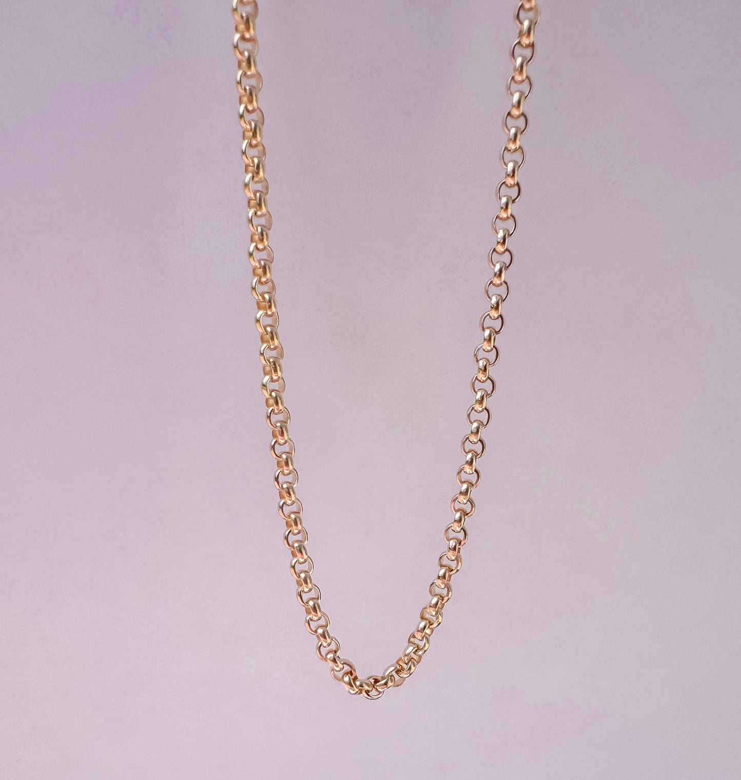 Rolo Permanent Jewelry Chain by the foot