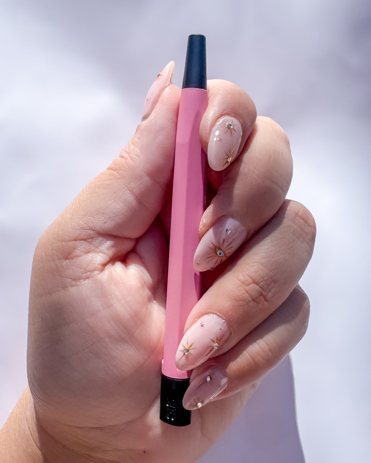 Pink Fiberglass Scratch Brush for Permanent Jewelry