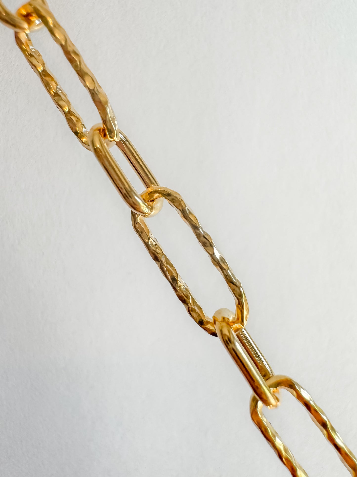 14k Gold Filled “Italian Old Money” Diamond Cut Long & Short Paperclip Permanent Jewelry Chain