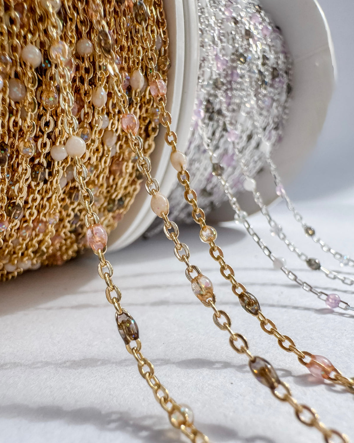 Toasted Sugar Italian Enamel Satellite Chain (C148)