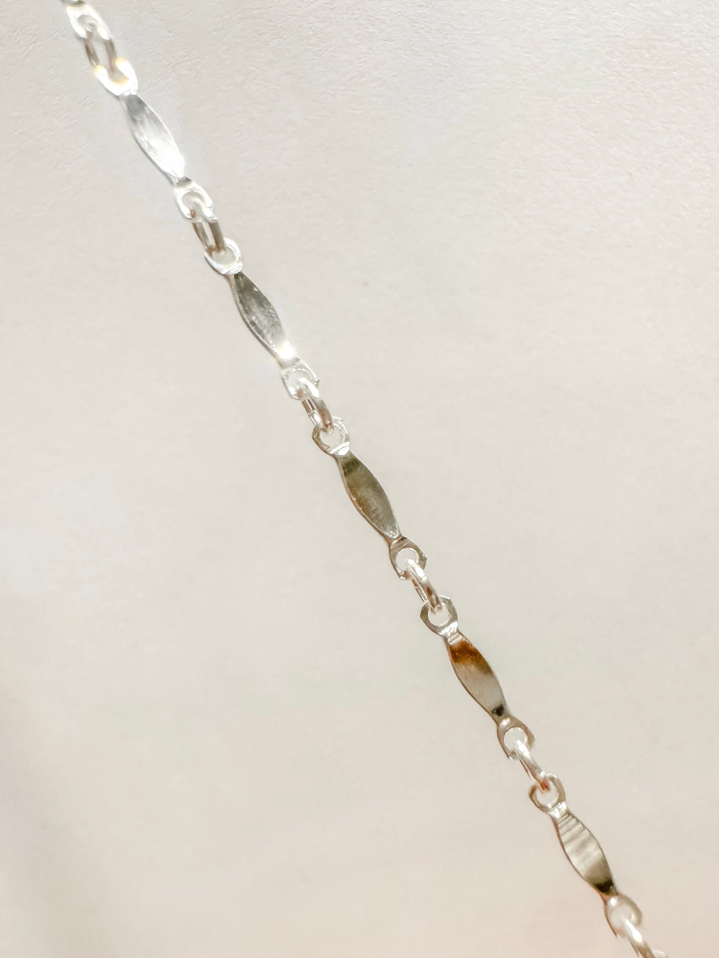 Dapped Bar Permanent Jewelry Chain by the foot