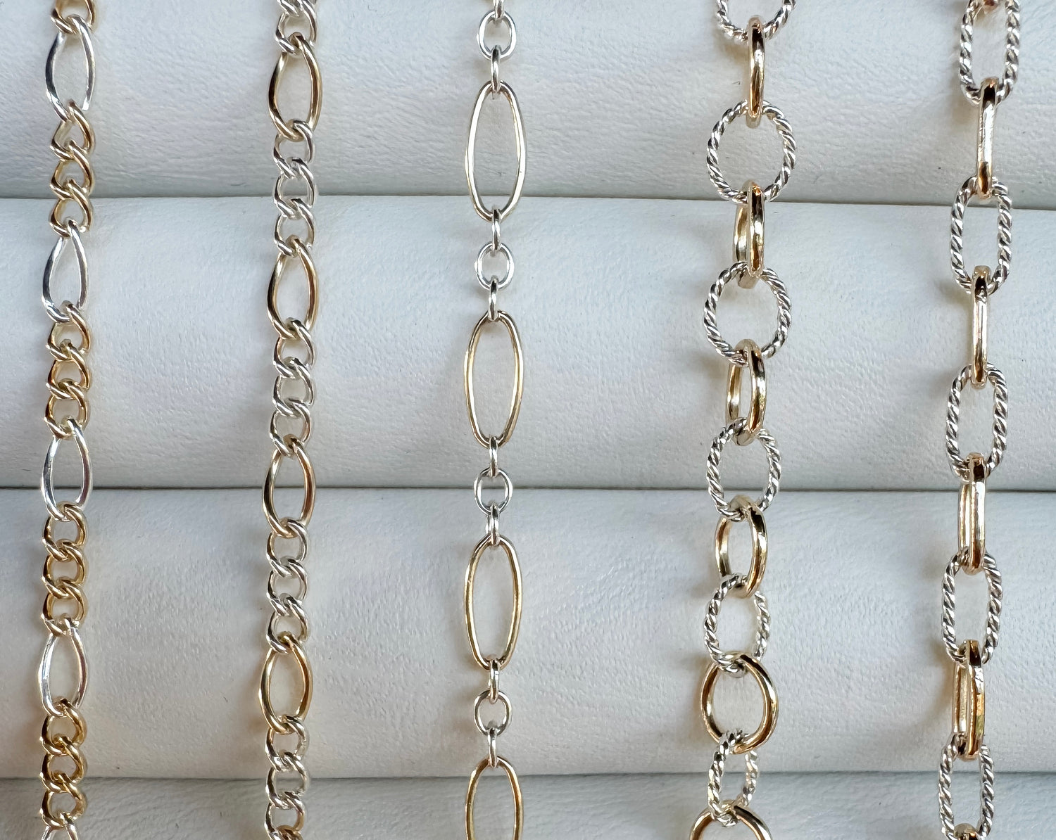 Mixed Metal Permanent Jewelry Chains