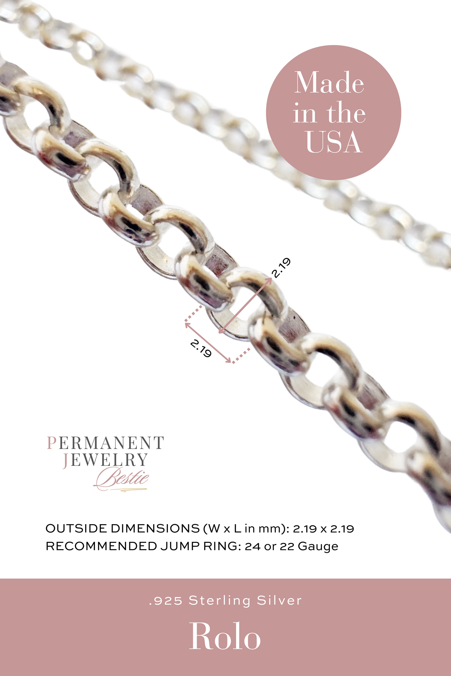 Rolo Permanent Jewelry Chain