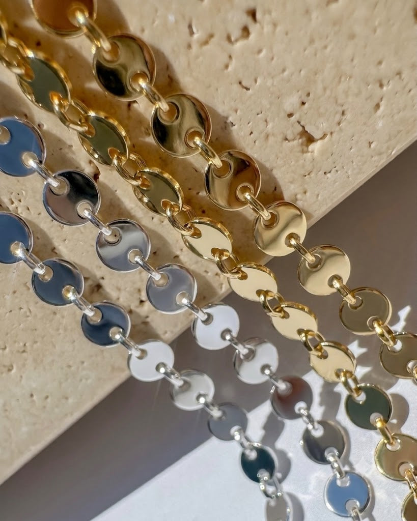 Round Sequin Disc Chain