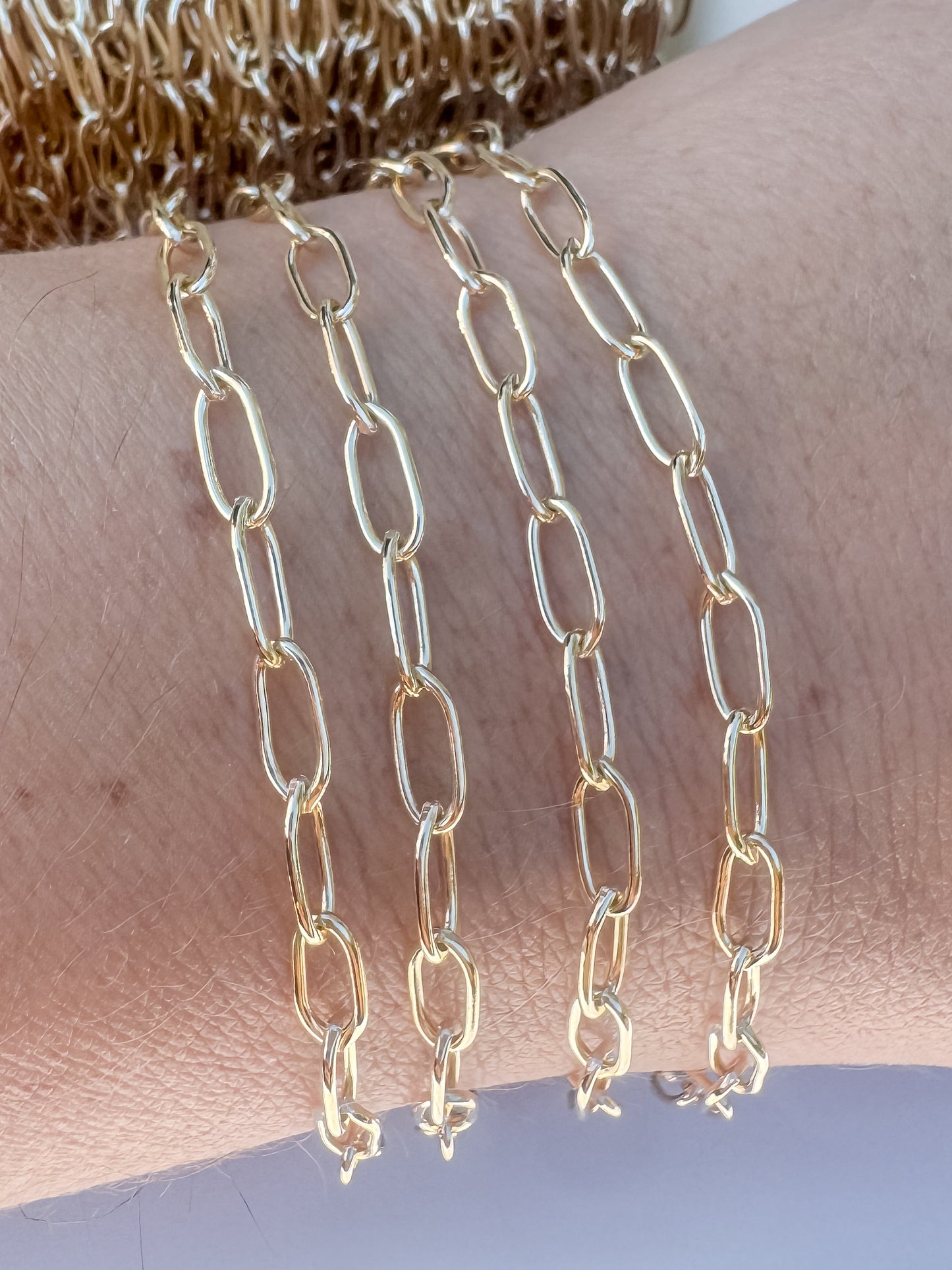XL Smooth Round Paperclip Chain