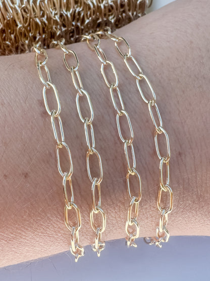 XL Smooth Round Paperclip Chain