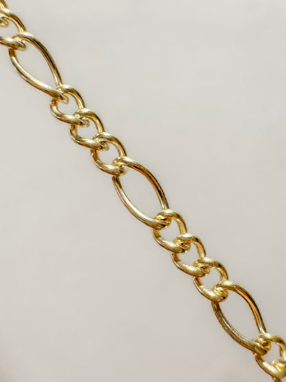 Figaro "Big Fig" Permanent Jewelry Chain by the foot