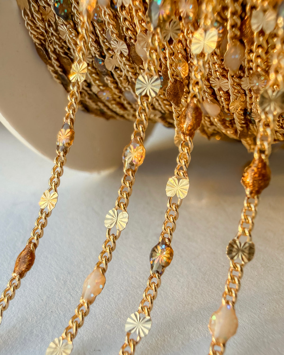 Espresso Martini Sunburst Curb Enamel - Neutrals & Browns - C111-GF