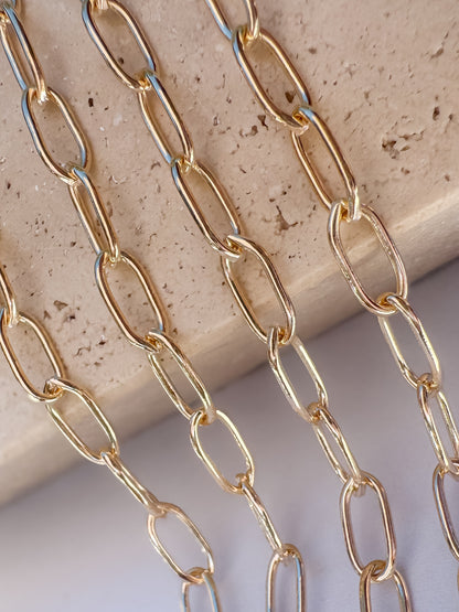 XL Smooth Round Paperclip Chain