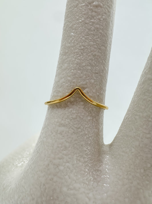 Chevron Stacking Ring