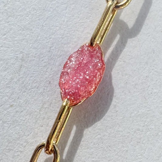 Glitter Pink Italian Enamel Paperclip