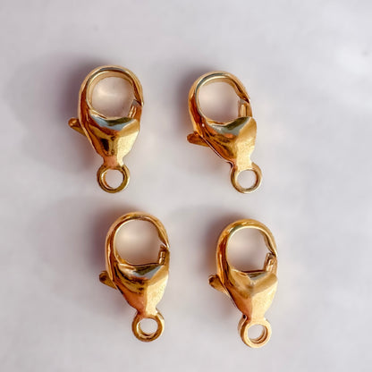 Set of 4 High-Quality XL Lobster Clasps – 5.9 x 11.3mm | Removable Jewelry Closure