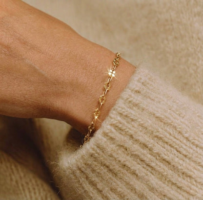 14k Gold Filled Double Dapped Paperclip Permanent Jewelry Chain