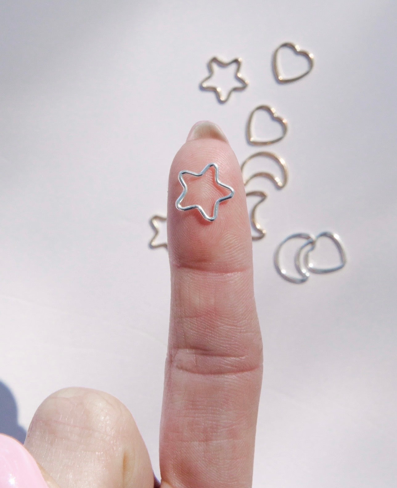 Star Jump Ring Connectors Permanent Jewelry (Set of 2)