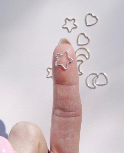 Star Jump Ring Connectors Permanent Jewelry (Set of 2)
