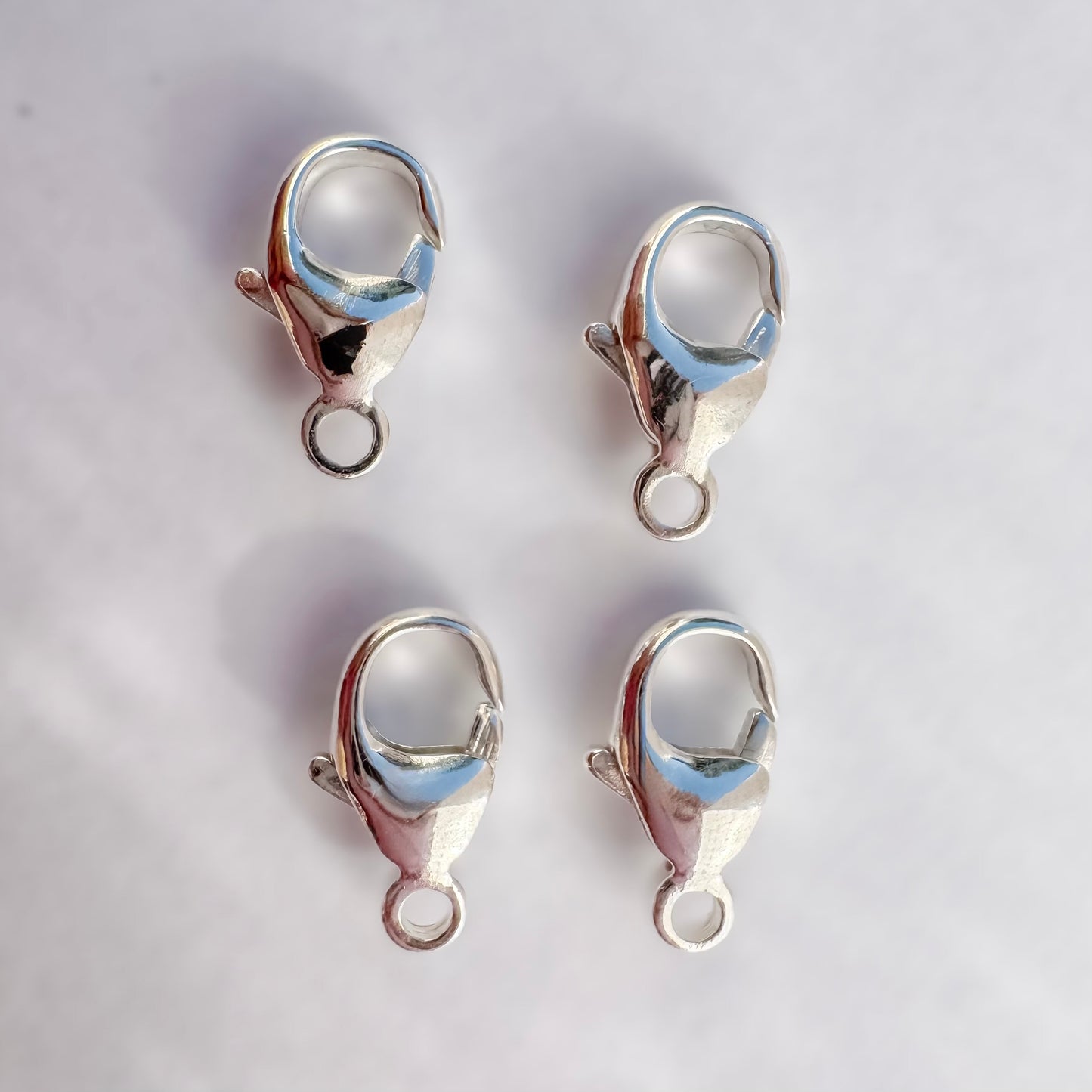 Set of 4 High-Quality XL Lobster Clasps – 5.9 x 11.3mm | Removable Jewelry Closure