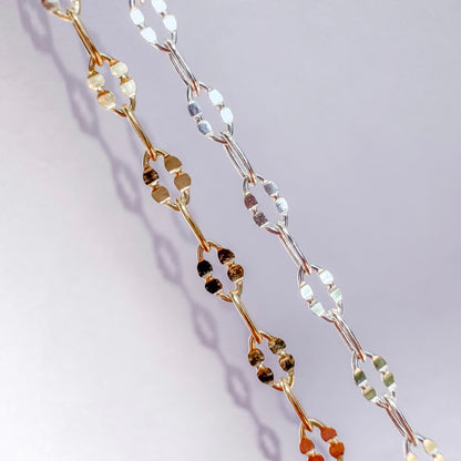 Double Dapped Paperclip Permanent Jewelry Chain
