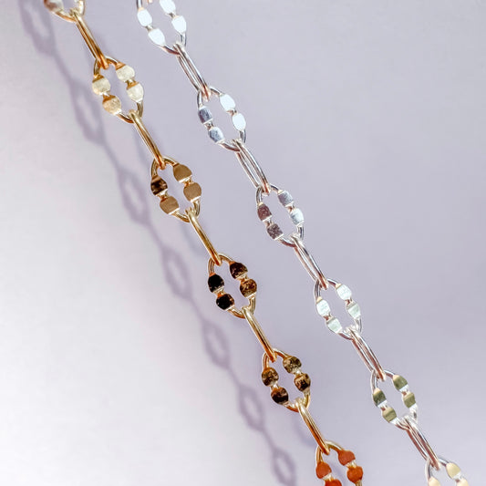 Double Dapped Paperclip Permanent Jewelry Chain
