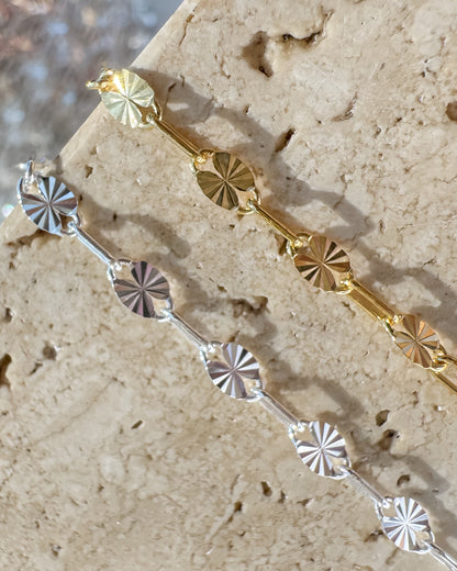 Sunburst 1+1 Paperclip Chain (C124)