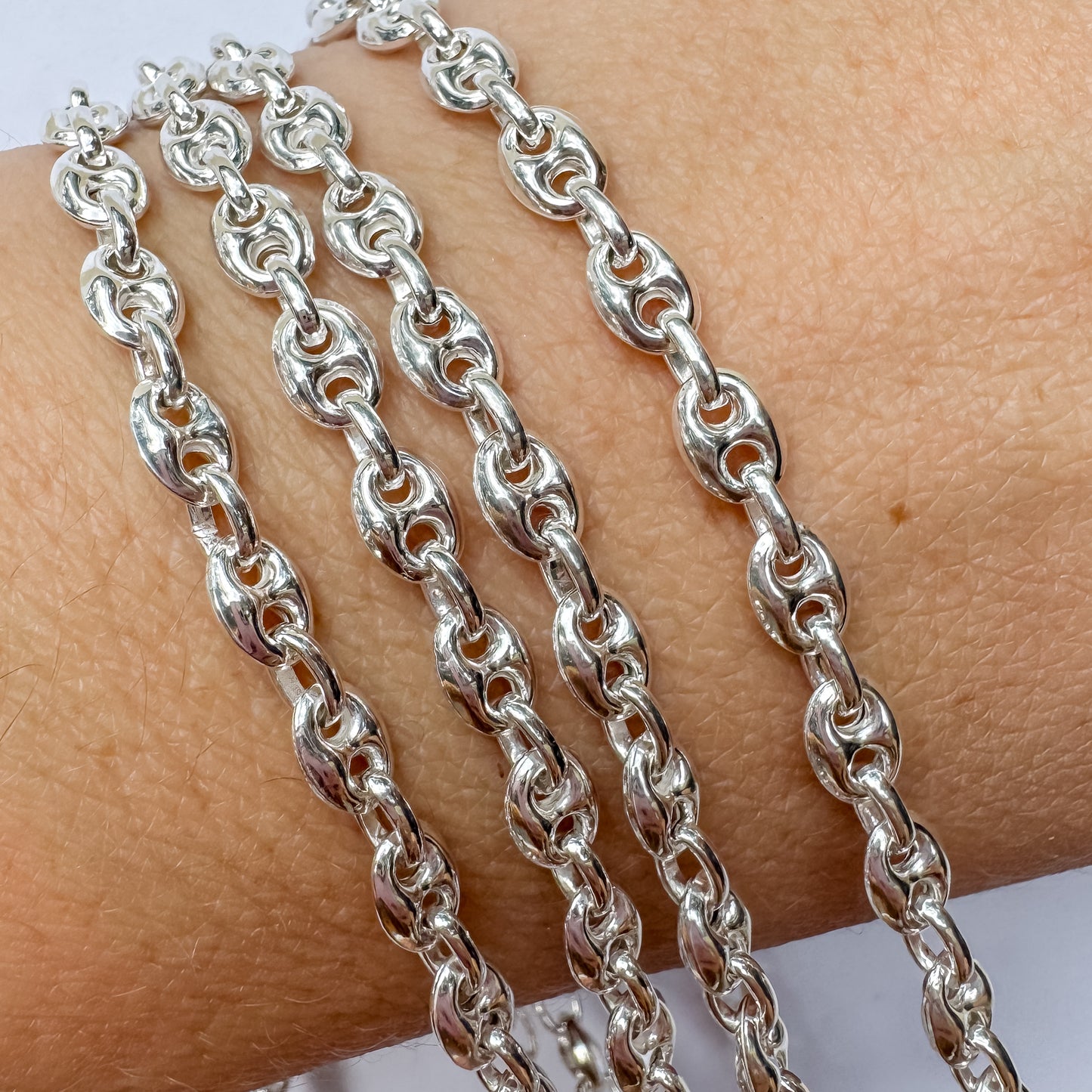 Sterling Silver Puffed Mariner