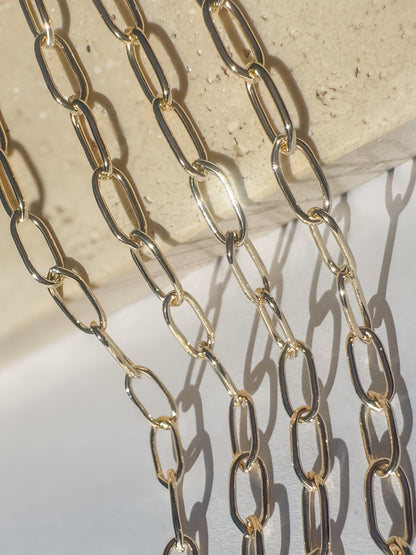 XL Smooth Round Paperclip Chain
