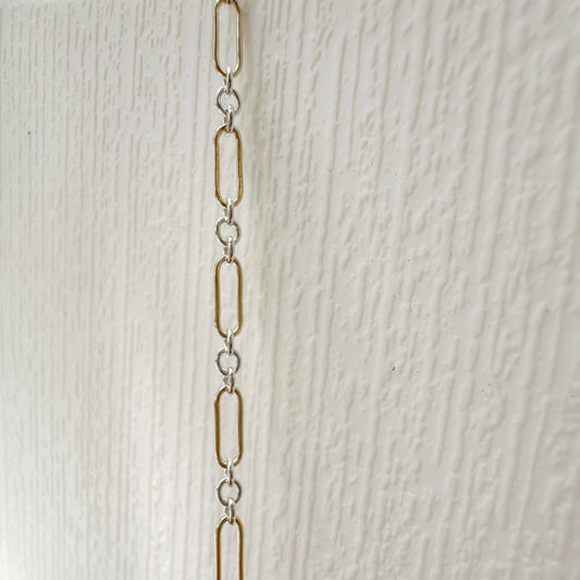 14k Gold Filled & .925 Sterling Silver Mixed Metal Long and Short