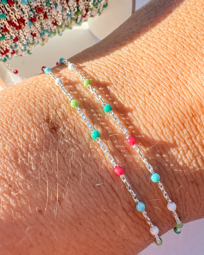 “Cozy Cabin” Enamel Permanent Jewelry Chain - C44