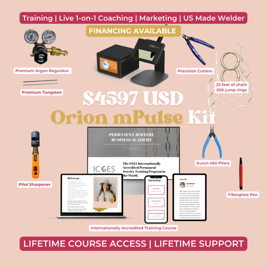 Anti-Kit Orion mPulse Welder w/ Permanent Jewelry Training and Business Coaching Kit