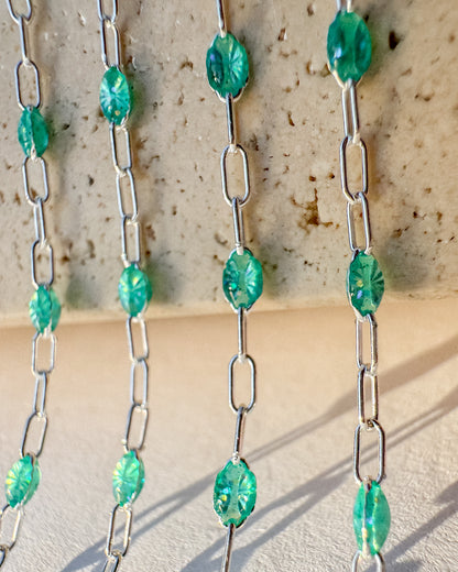 “Minted” Aura Italian Enamel Chain - C116