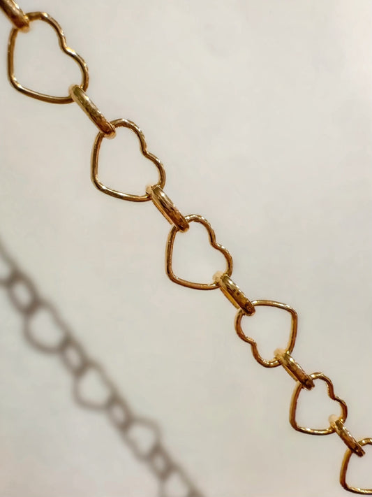 14k Gold Filled “Amore Italiano” Heart Permanent Jewelry Chain