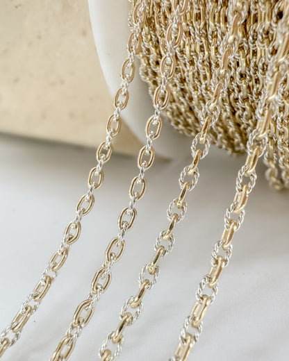 Mini Mixed Metal Textured Paperclip