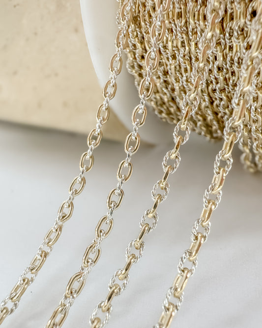 Mini Mixed Metal Textured Paperclip