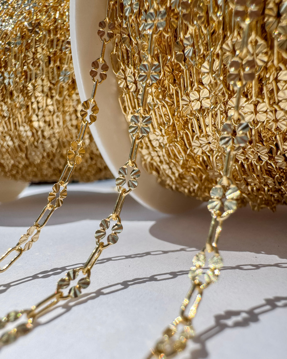 Flowerburst Paperclip Chain - C1