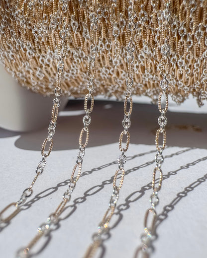 Micro Mini Mixed Metal Textured Long and Short