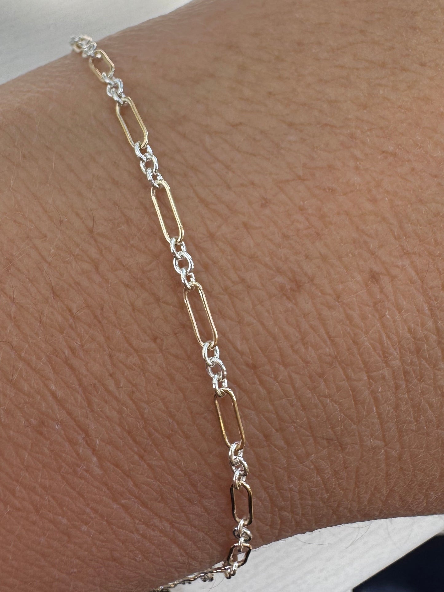 14k Gold Filled & .925 Sterling Silver Mixed Metal Long and Short