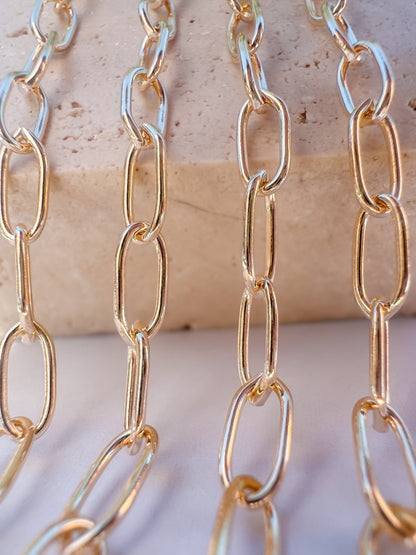 XL Smooth Round Paperclip Chain