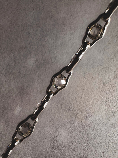 .925 Sterling Silver “Luce di Luna” CZ Permanent Jewelry Chain