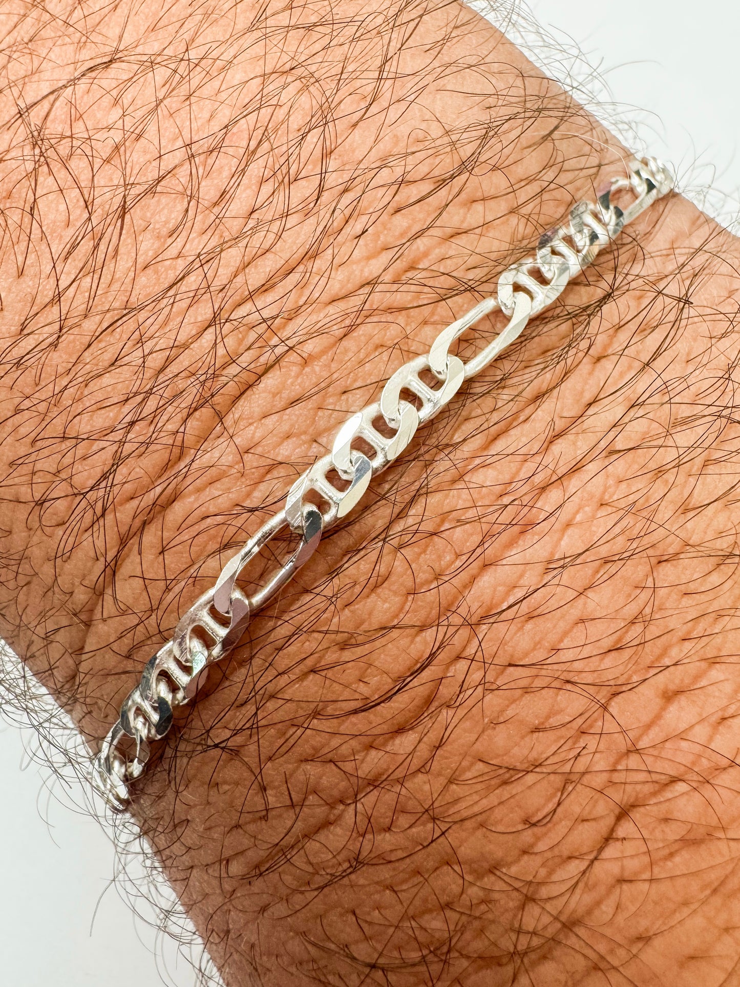 Sterling Silver Diamond Cut Figarucci