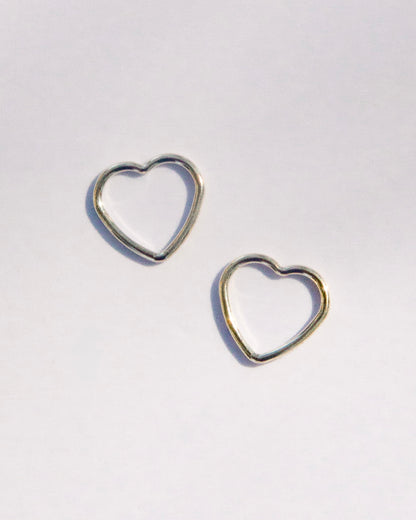 Smooth Heart Jump Ring Connectors Permanent Jewelry (Set of 2) - 10mm wire heart