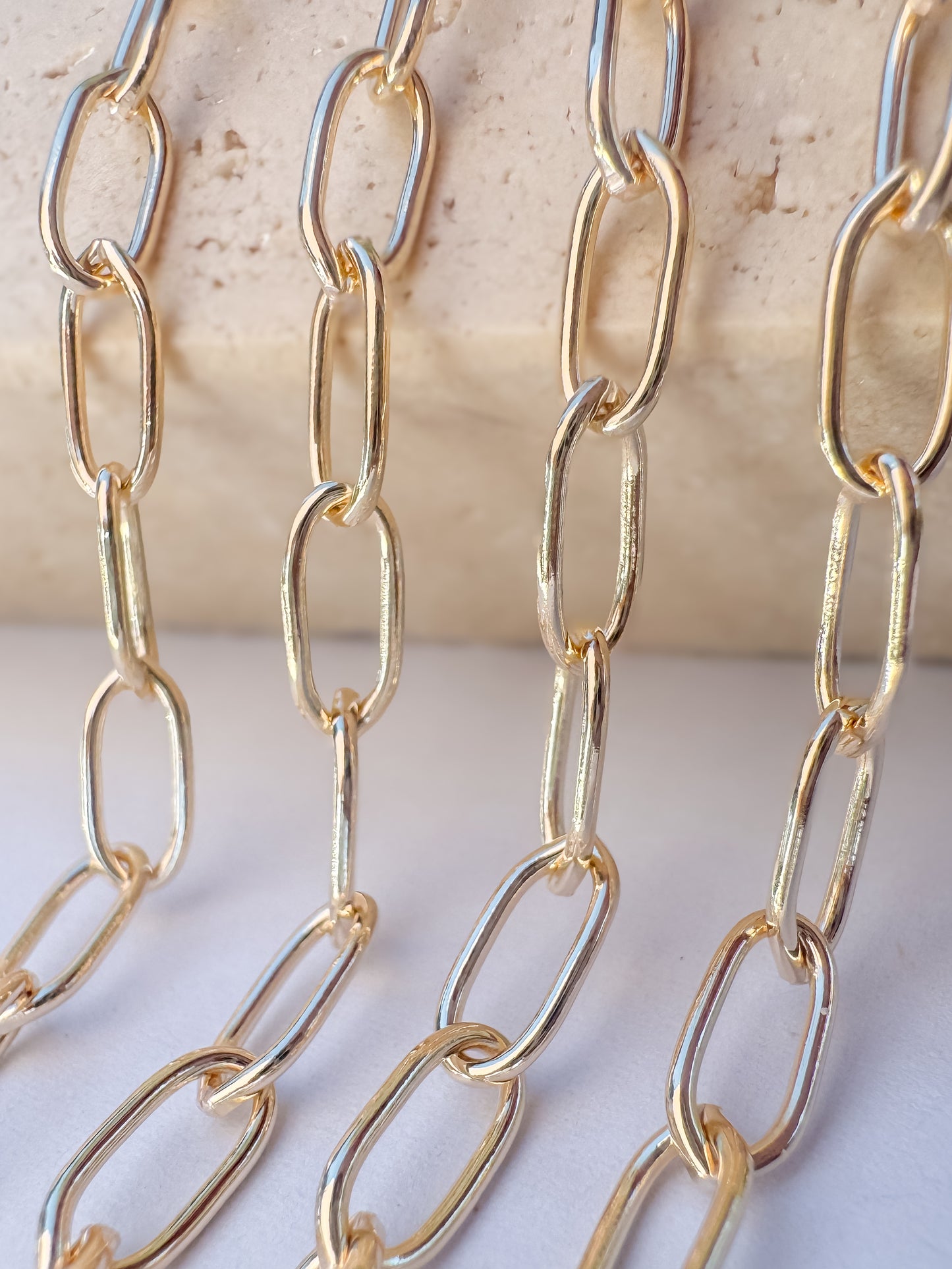 XL Smooth Round Paperclip Chain