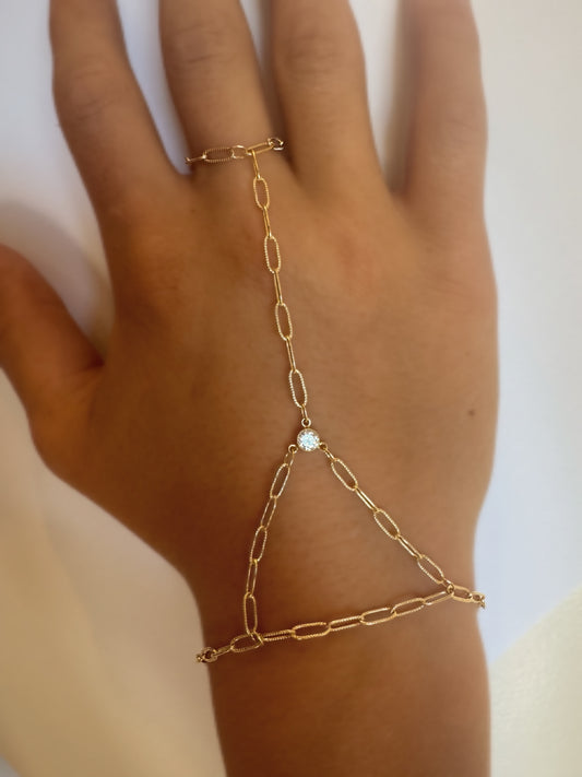 4mm 14k Gold Filled Hand Chain Connectors for Permanent Jewelry (Qty 2)
