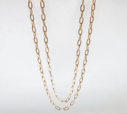 Sparkle Oval Cable Permanent Jewelry Chain by the foot