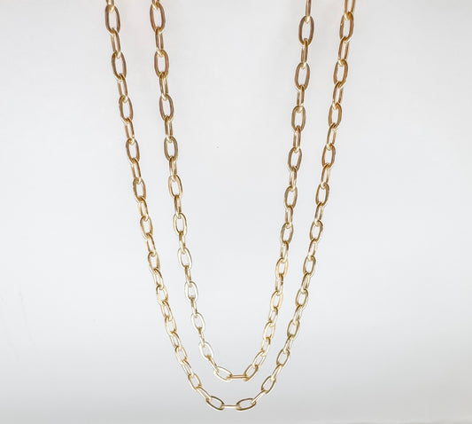 Sparkle Oval Cable Permanent Jewelry Chain by the foot